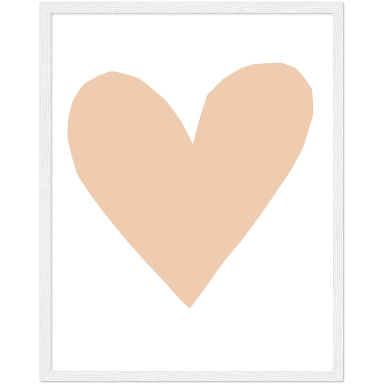 Forever Heart Art Print - Nude