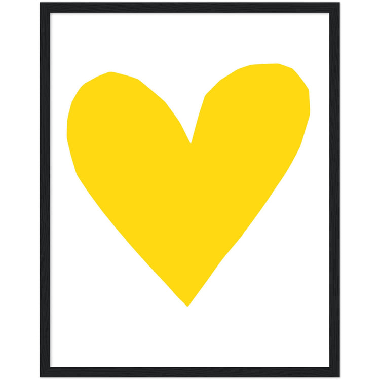 Forever Heart Art Print - Yellow