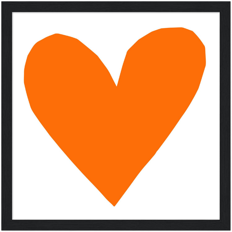 Forever Heart Art Print - Orange