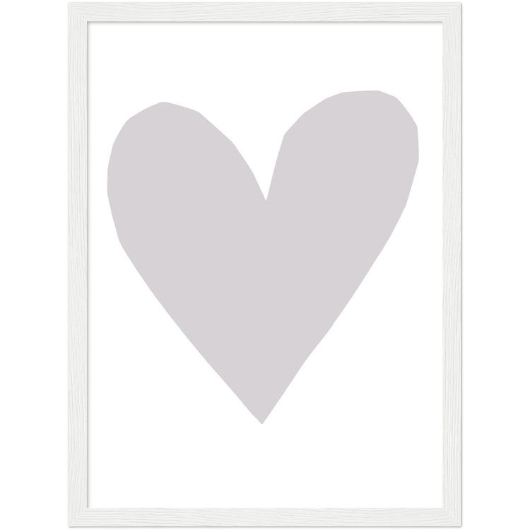 Forever Heart Art Print - Grey