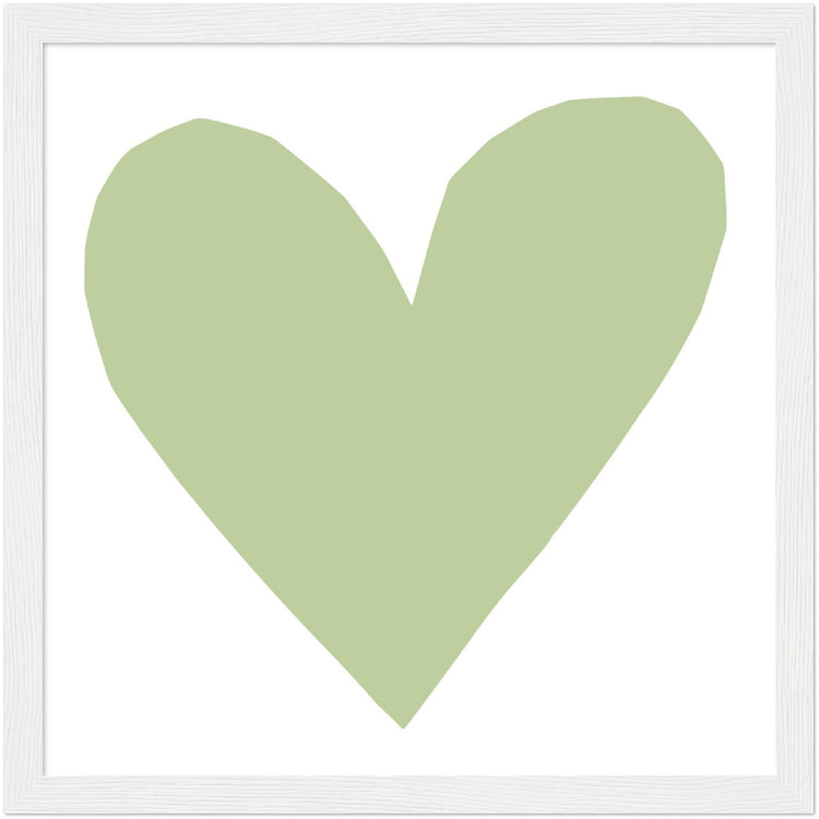 Forever Heart Art Print - Green