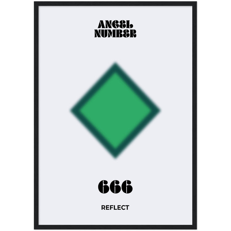 Angel Number 666 Aura Art Print - Reflect